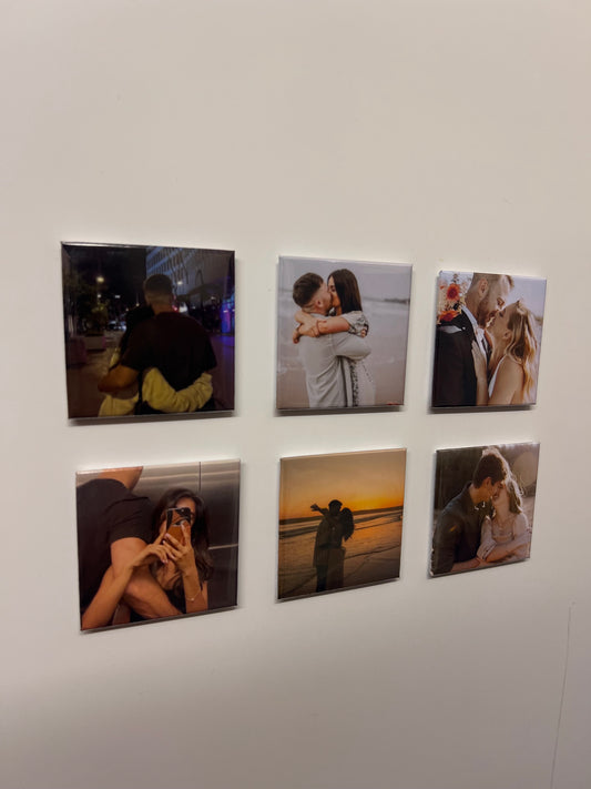 2"x2" Custom Photo Magnets – Set of 6 Square Magnets